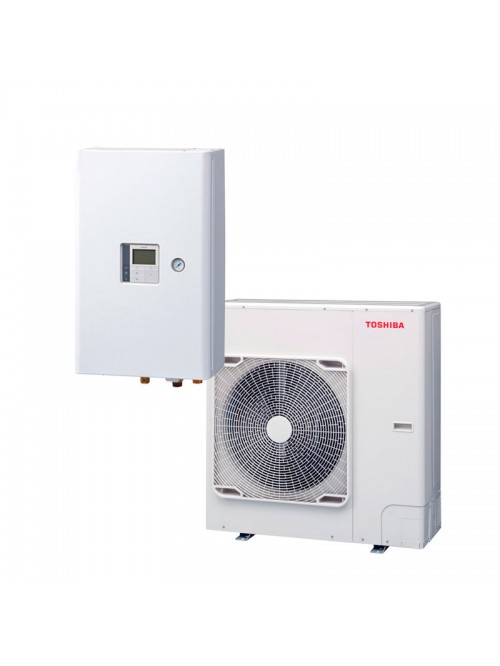 Air-to-Water Heat Pump Systems Heating and Cooling Bibloc Toshiba Mural Estia BETA 65