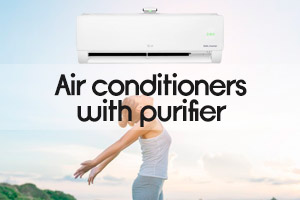 Air conditioners with purifier